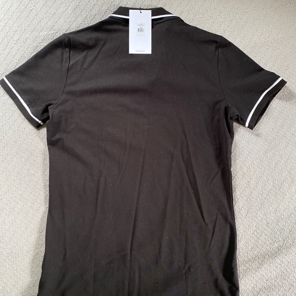 NEW CALVIN KLEIN TIPPING SLIM POLO